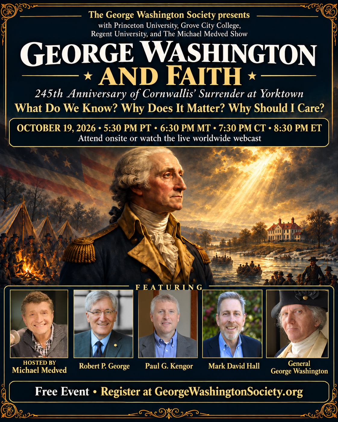 George Washington and Faith — Portrait Banner
